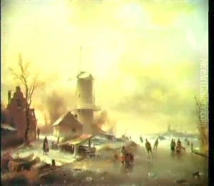 Hollandische Winterlandschaft.