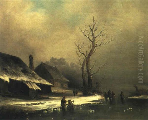 Winterlandschaft Mit Figurenstaffage - view 1