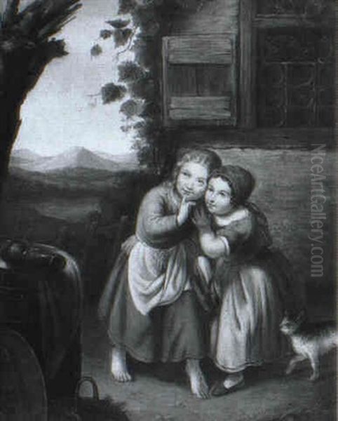 Zwei Madchen Und Ihre Katze - view 1
