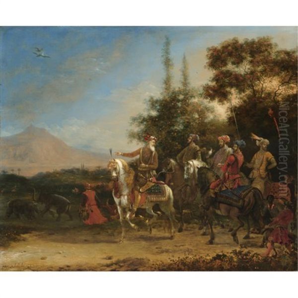 A Hawking Party, An Extensive Landscape Beyond - view 1