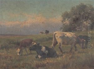 Resting Cattle by Jan Hendrik Scheltema