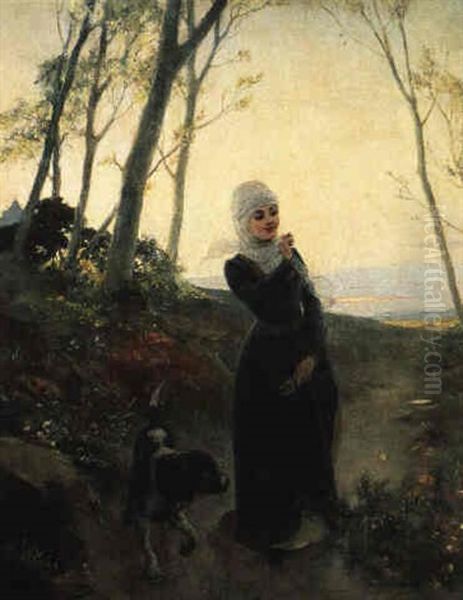 Gathering Wildflowers - view 1