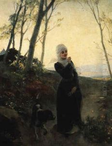 Gathering Wildflowers by Jan Hendrik Scheltema