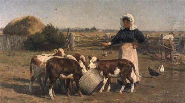 Feeding The Calves - view 1