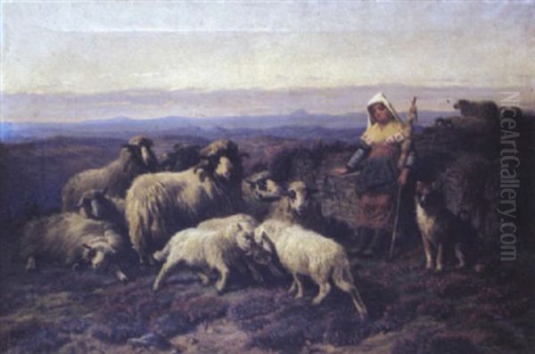 Bergere Et Son Troupeau - view 1