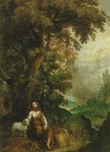 Jesus Som Den Gode Herden by Pieter Schenck