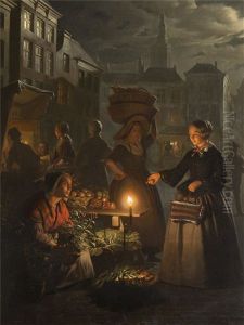 Genreszene In Einem Burgerlichen Haus by Petrus van Schendel