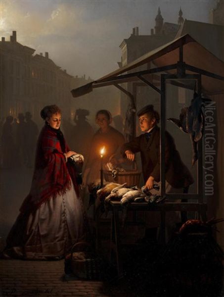 At The Poultry Stall On The Groenmarkt, The Hague - view 1