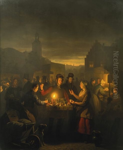 The Noordermarkt By Night, Amsterdam - view 1