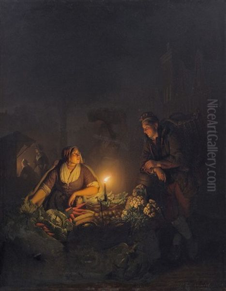 Nachtliche Marktszene - view 1