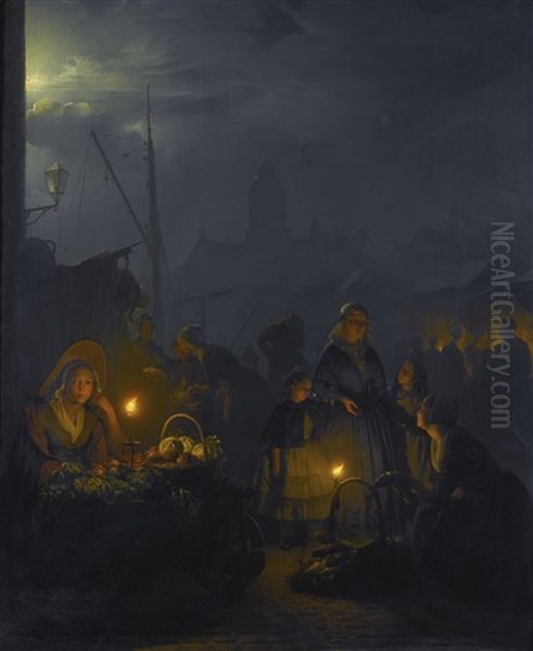 Dutch Market By Moonlight - view 1