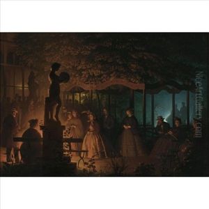 Feux De Bengale Night In Vaux-hall Park, Brussels