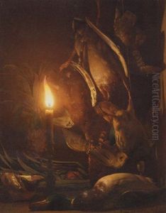 Game With A Pineapple In A Candle-lit Larder