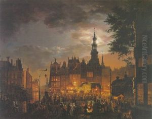 A Festival In Amsterdam By Night