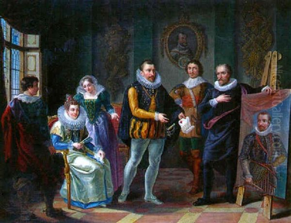 Rubens Rendant Visite Aux Archiducs D'autriche - view 1