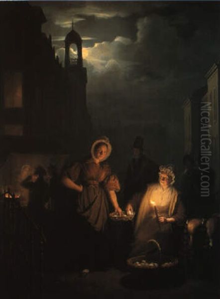 The Moonlit Market Scene - view 1