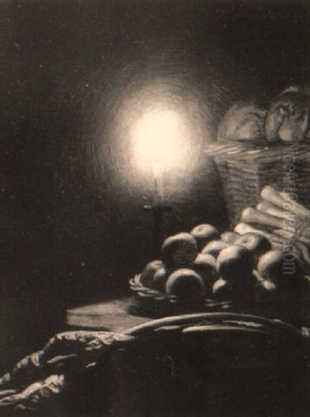 A Kitchen Still Life By Candlelight - view 1