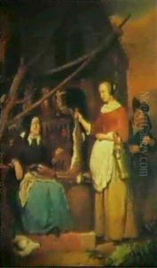 Marche A La Volaille by Petrus van Schendel