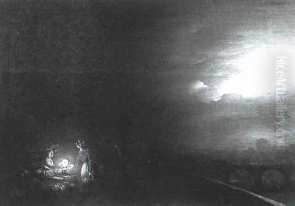 A Market At Night - view 1