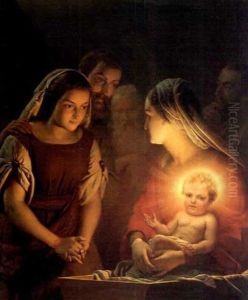 Herdarnas Tillbedjan by Petrus van Schendel