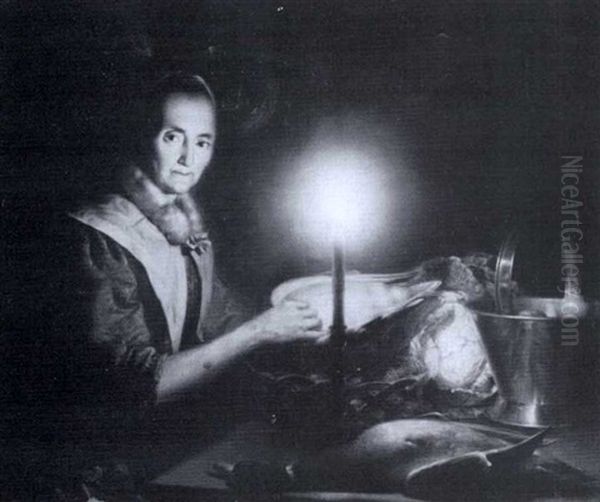 A Game Seller By Candlelight - view 1