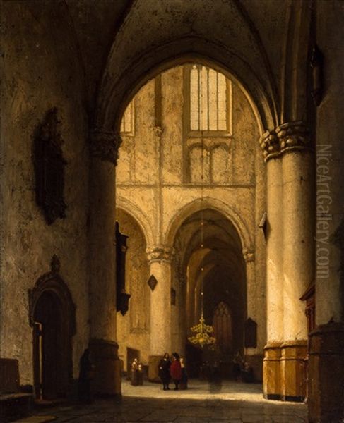Figures In The Hooglandse Kerk, Leiden - view 1