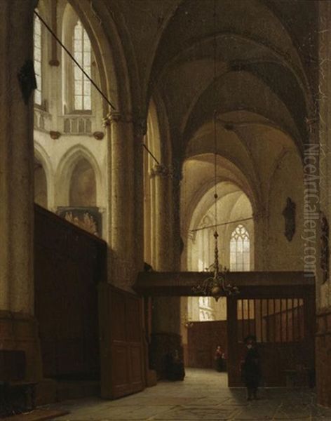 Kircheninterieur (niuewe Kerk, Amsterdam?) - view 1