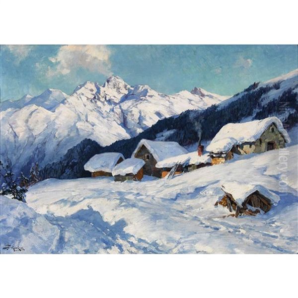 Bei Ober-alpina. St. Moritz - view 1