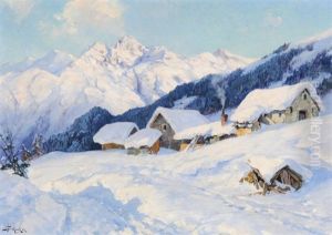 Bei Ober-alpina St. Moritz by Jacques Matthias Schenker