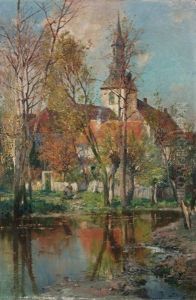 Sachsischer Dorfanger Im Herbst by Jacques Matthias Schenker