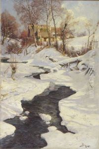 Winterliche Bachlandschaft Winterliche Bachlandschaft