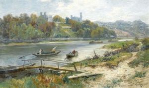 Die Schlosser Albrechtsberg Und Eckberg An Der Elbe by Jacques Matthias Schenker