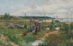 Boddenlandschaft by Jacques Matthias Schenker