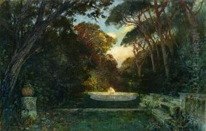 Parklandschaft Mit Bassin