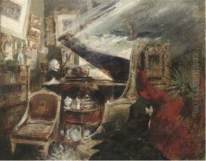 Franz Liszt Composing The Legend Of St. Francis Walking On The Water
