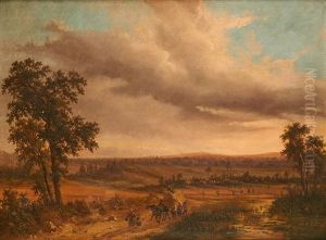La Rentree Des Foins by Louis Schepens