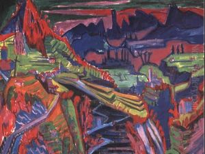 Tessiner Landschaft Mit Longobardenturm by Hermann Scherer