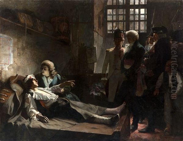 M. Duval D'esprememil Confronted By The Mayor Of Paris, French Revolutionary Scene - view 1