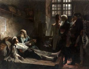 M. Duval D'esprememil Confronted By The Mayor Of Paris, French Revolutionary Scene by Jean-Jacques Scherrer