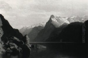 Gebirgssee by Carl Scherres