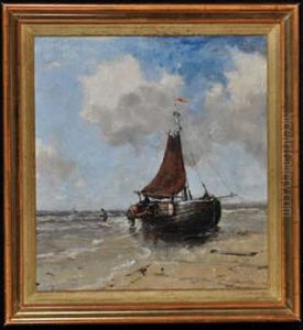 On The Shore by Johan Frederik Cornelis Scherrewitz