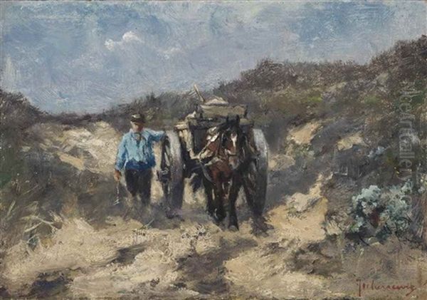 Guiding A Horse Through The Dunes - view 1