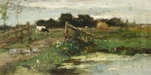 Weidelandschap Met Koeien by Johan Frederik Cornelis Scherrewitz