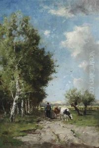 Herding The Cows On A Sunny Day
