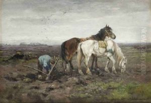 Working The Land by Johan Frederik Cornelis Scherrewitz