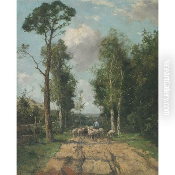Leading The Flock To Pasture - view 1