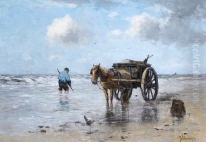 A Shell Gatherer by Johan Frederik Cornelis Scherrewitz