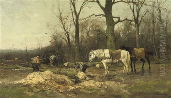 Wood-cutters On The Edge Of A Forest - view 1