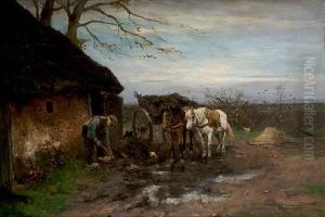 By The Cottage Door by Johan Frederik Cornelis Scherrewitz