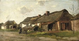 In The Farmyard by Johan Frederik Cornelis Scherrewitz